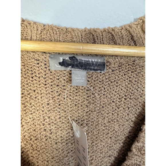 J.crew Marina V-neck cardigan Large Pepple Shore NWT - Picture 6 of 7